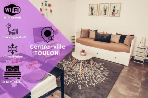 MAGNIFIQUE STUDIO CENTRE VILLE TOULON - Spacieux Climatisation Calme Rare Pas de parking privé stationnement gratuit dans la rue
